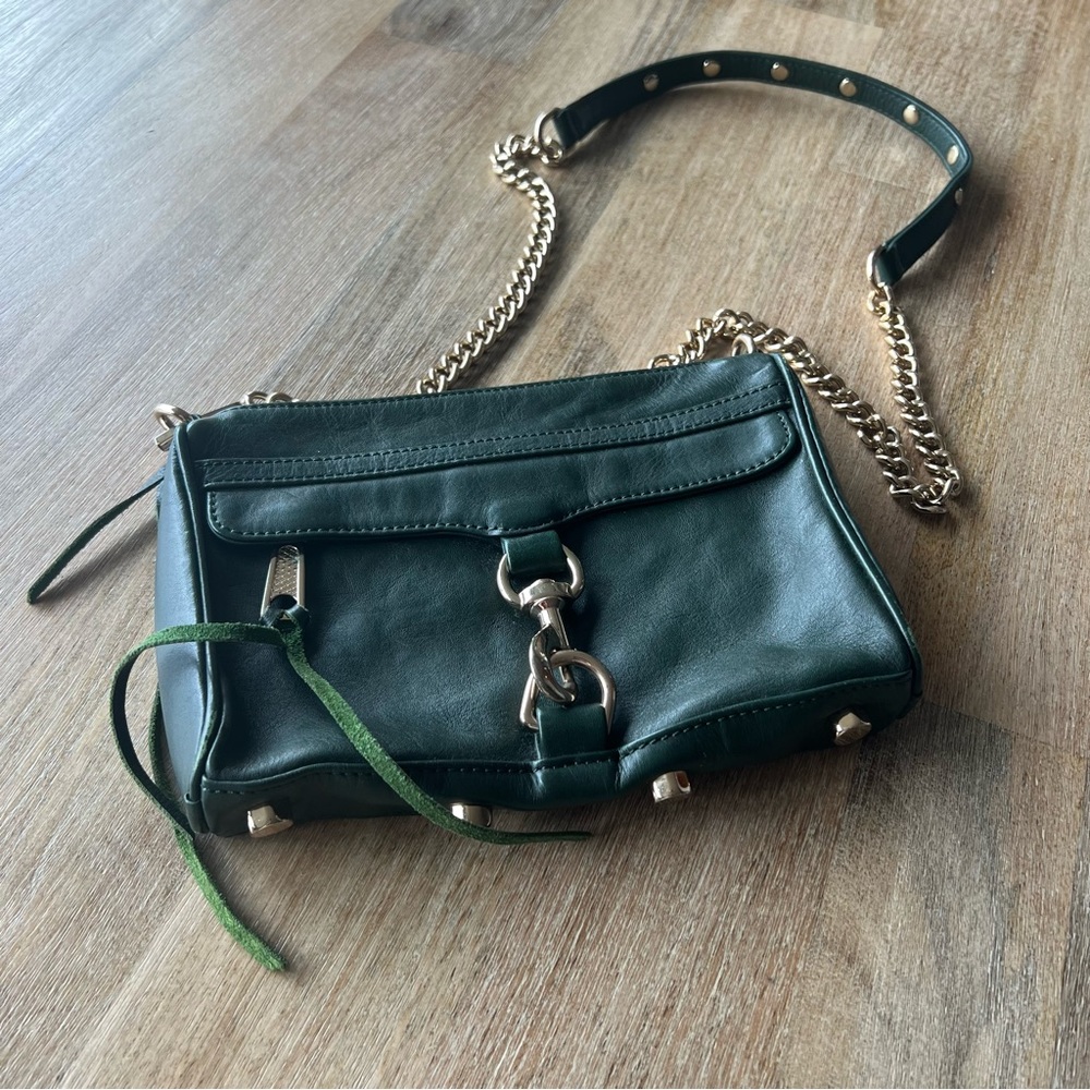 EUC Rebecca Minkoff like new women’s hunter forest green crossbody handbag